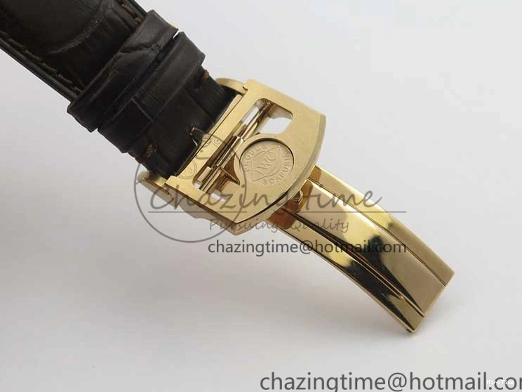 MIROTIME 0321 Lightweight Portugieser Chrono  42 IW390406 RG ZF 1:1 Best Edition White Dial on Brown Leather Strap A 7123